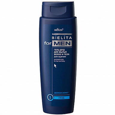 

"Bielita for men" Гель-душ для миття волосся і тіла для чоловіків 400 мл