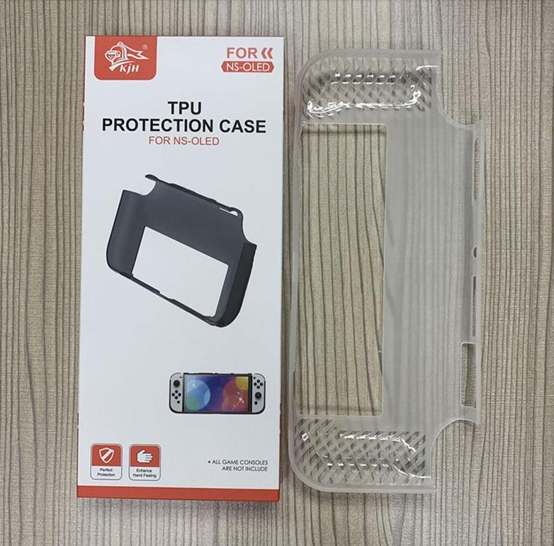 

Силиконовый чехол KJH с ручками для Nintendo Switch OLED / Есть стекла White