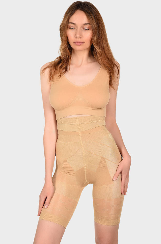 

Бриджи женские утяжка бежевые US 131818P, Бежевый