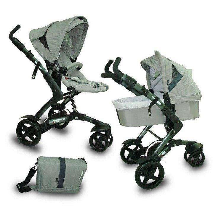 

Коляска 2 в 1 ABC design 3 TEC, Pearl, цвет серебристо-серый (31094/407)