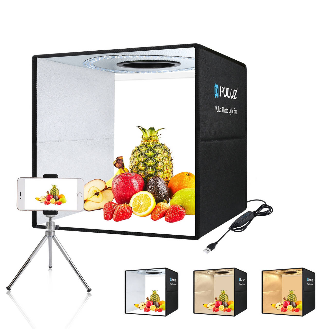 

Профессиональный Фотобокс с подсветкой Puluz PU5041B - 40см / Лайтбокс для предметной фотосъемки