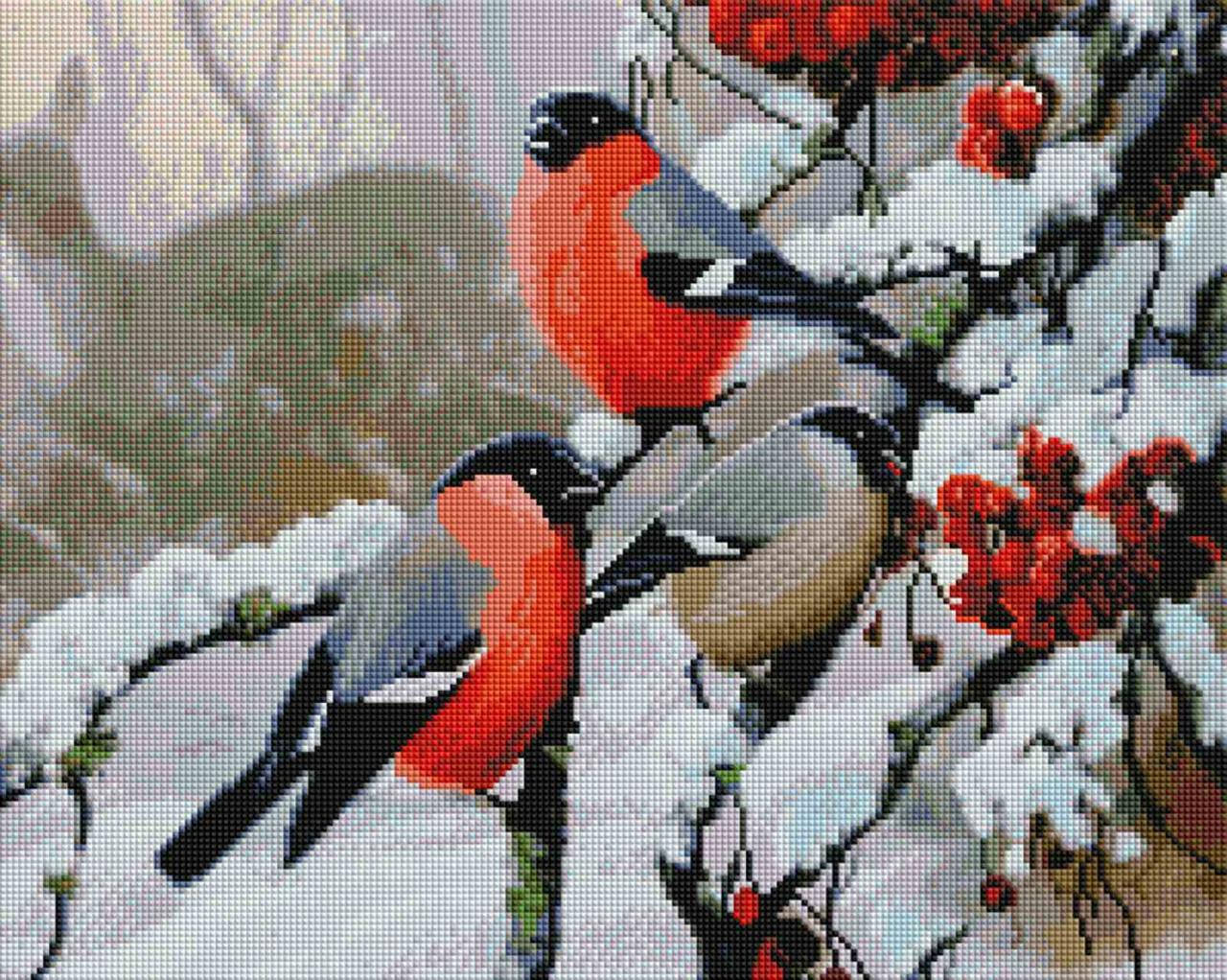 

Алмазная вышивка ColorArt 40х50 Снегири SP035