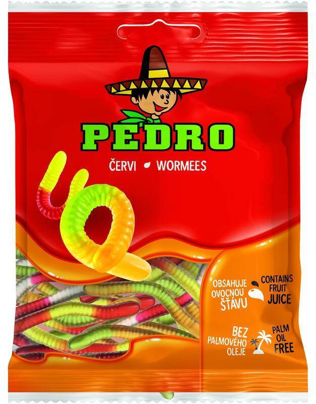 

Жевательные конфеты Червяки PEDRO 80г, (20шт/ящ)