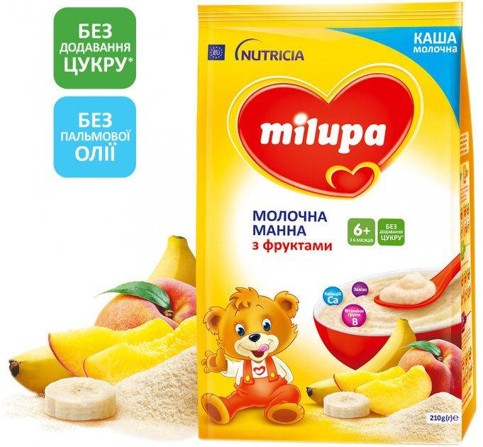 

Молочная каша Milupa ( Милупа) быстрорастворимая, 210 г Манна з фруктами