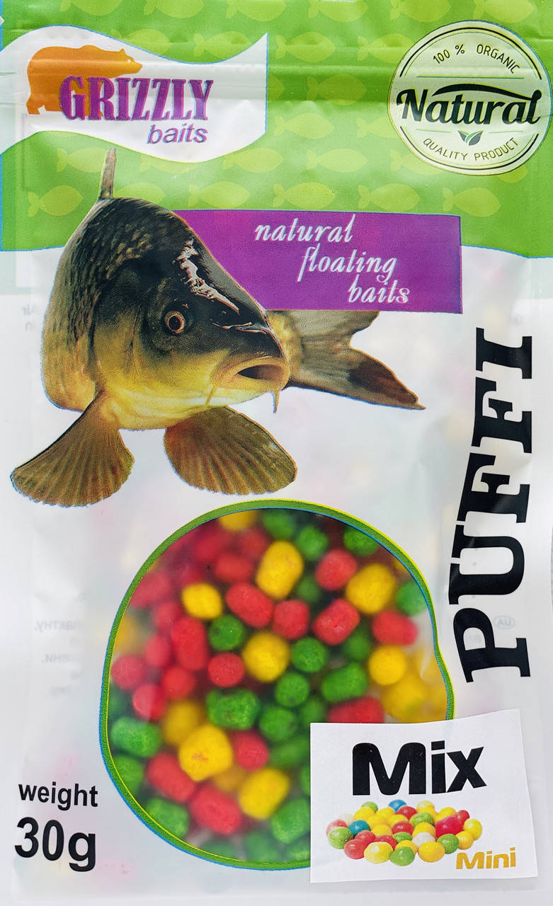 

Воздушное тесто Grizzly Puffi Mini 30г 8мм Mix Микс (98003010)