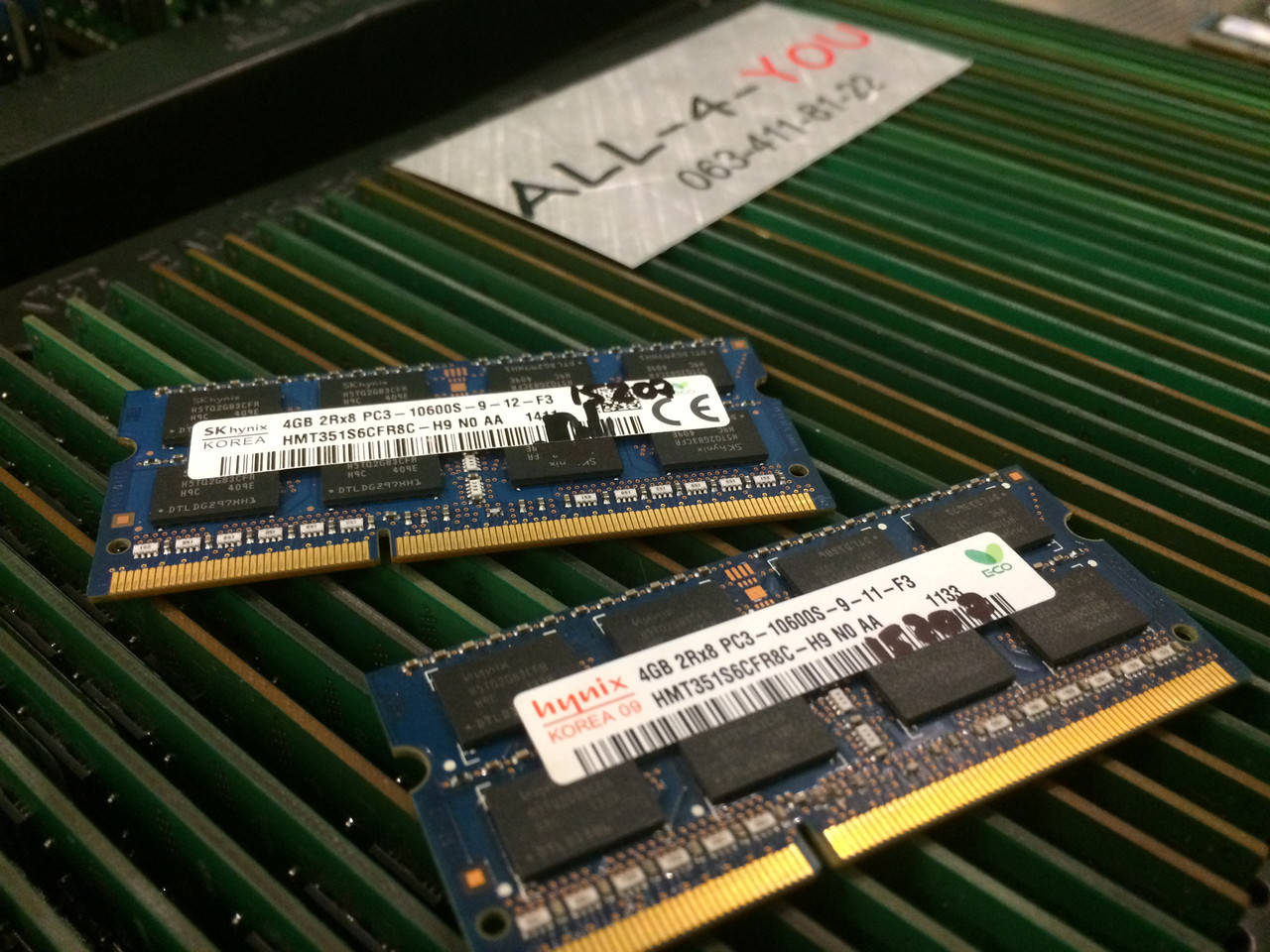 

Оперативна пам`ять HYNIX DDR3 4GB SO-DIMM PC3 10600S 1333mHz Intel/AMD