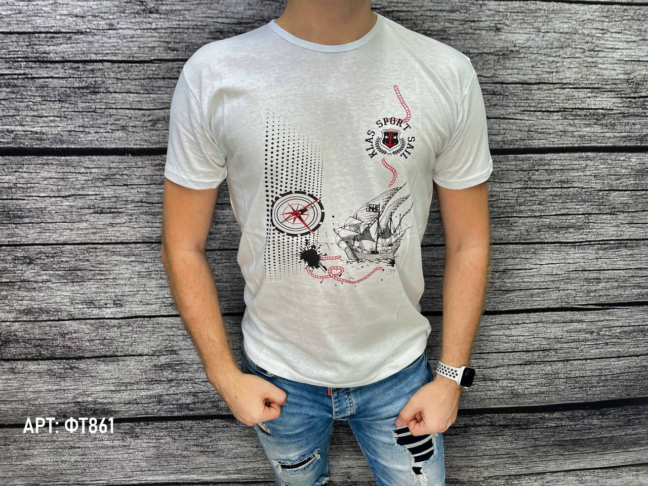 

Мужская футболка. Размеры: M, L, XL (маломерят на размер)