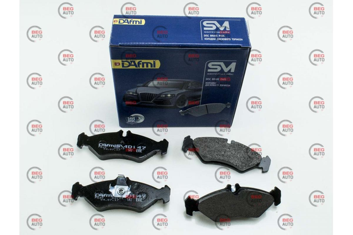 

Колодки гальмівні задні Mercedes-Benz Sprinter 208-214 - VW LT 28 (95-06) малая, сист.ATE (Dafmi SM)