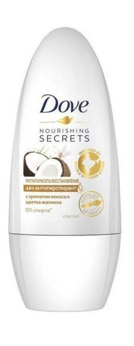 

Антиперспирант-дезодорант роликовый "Dove" Ритуал Красоты Восстановление 50 мл
