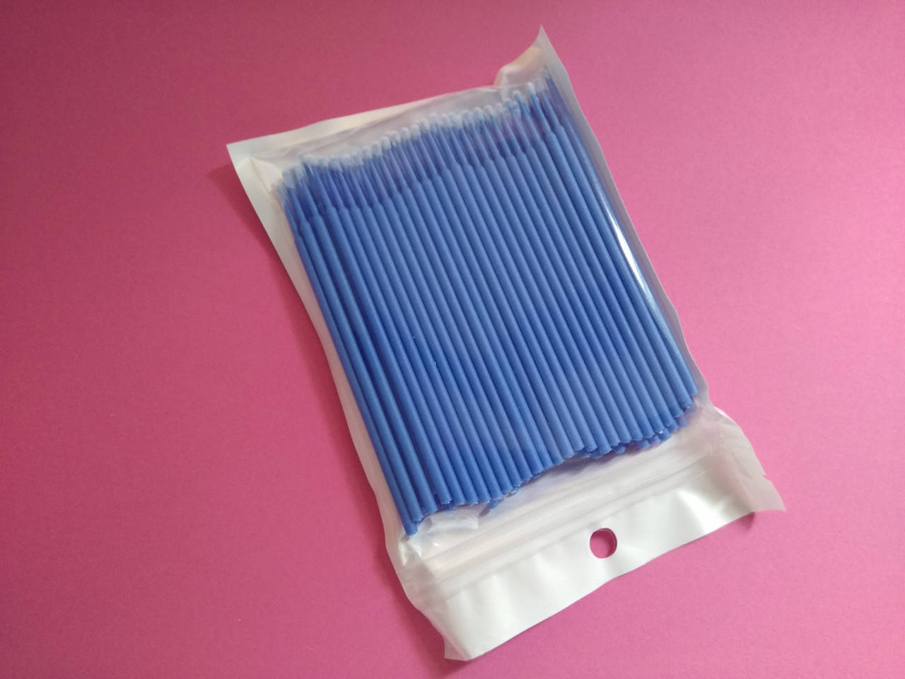 

Микробраши микроапликаторы большие размер L 2.5 мм синие в пакете 100 шт