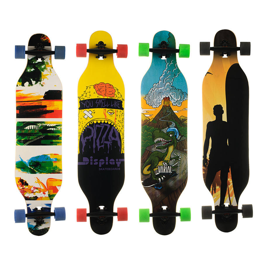 

Скейт лонгборд 880, наждак, колёса PU, Разные цвета