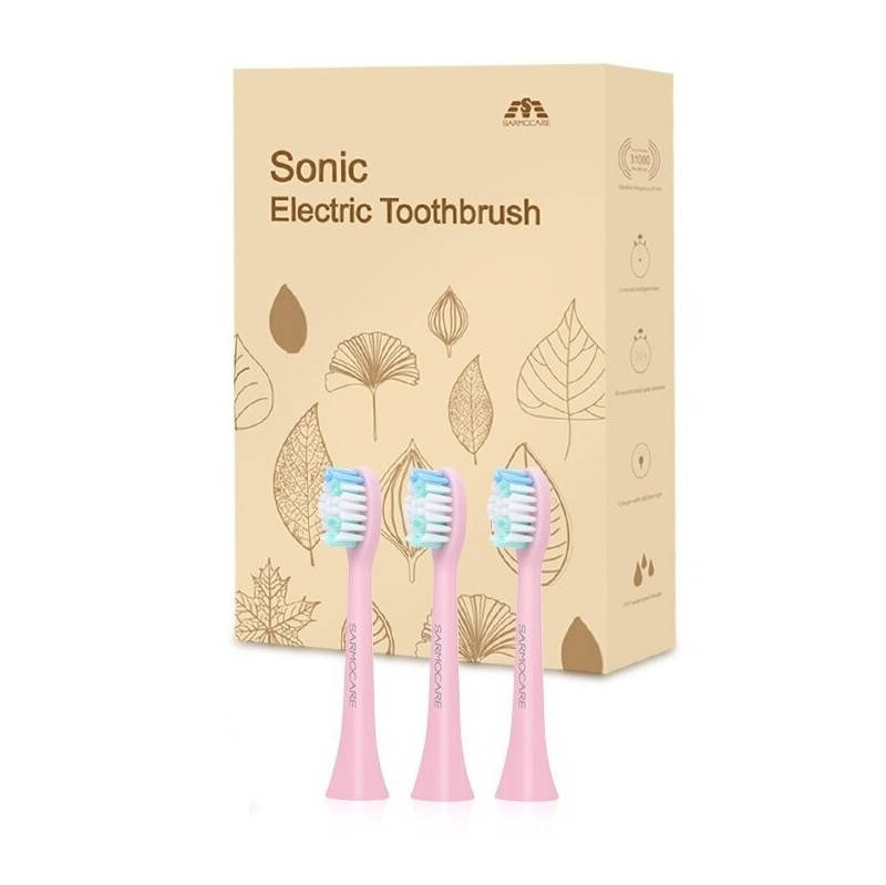 

Насадки для звуковой электрической зубной щетки S100/200/600 Sonic Pink, 2 штуки
