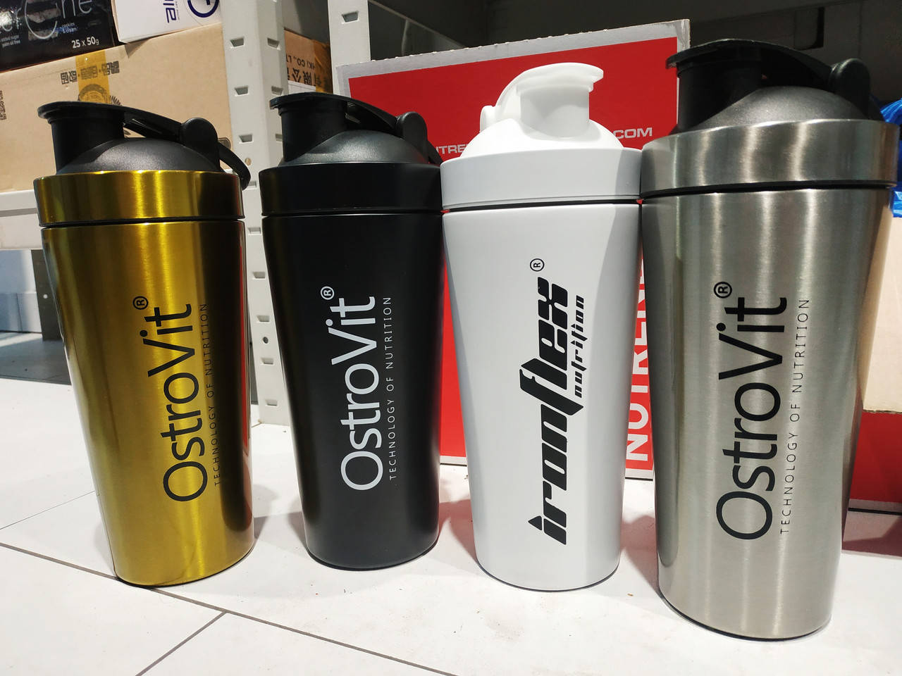 

Шейкер металлический Ostrovit Steel Shaker 750ml