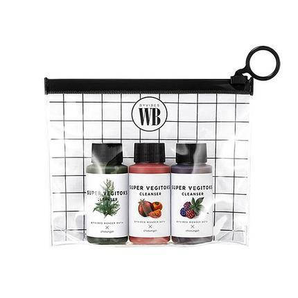 

Набор миниатюр очищающих детокс-гелей Wonder Bath Super Vegitoks Cleanser Miniature Kit