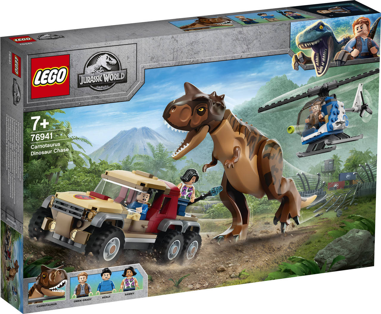 

LEGO ЛЕГО Jurassic World Погоня за карнотавром 76941