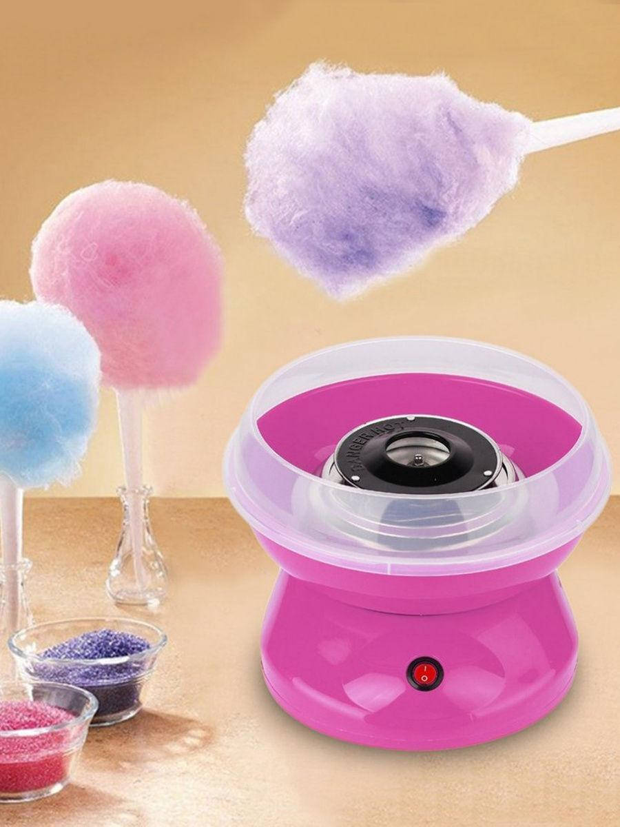 

Аппарат для приготовления сладкой сахарной ваты Candy Maker розовый