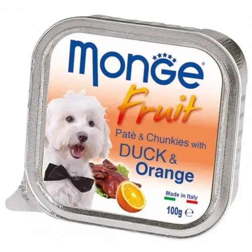 

Влажный корм MONGE DOG FRUIT с уткой и апельсином, 100 г