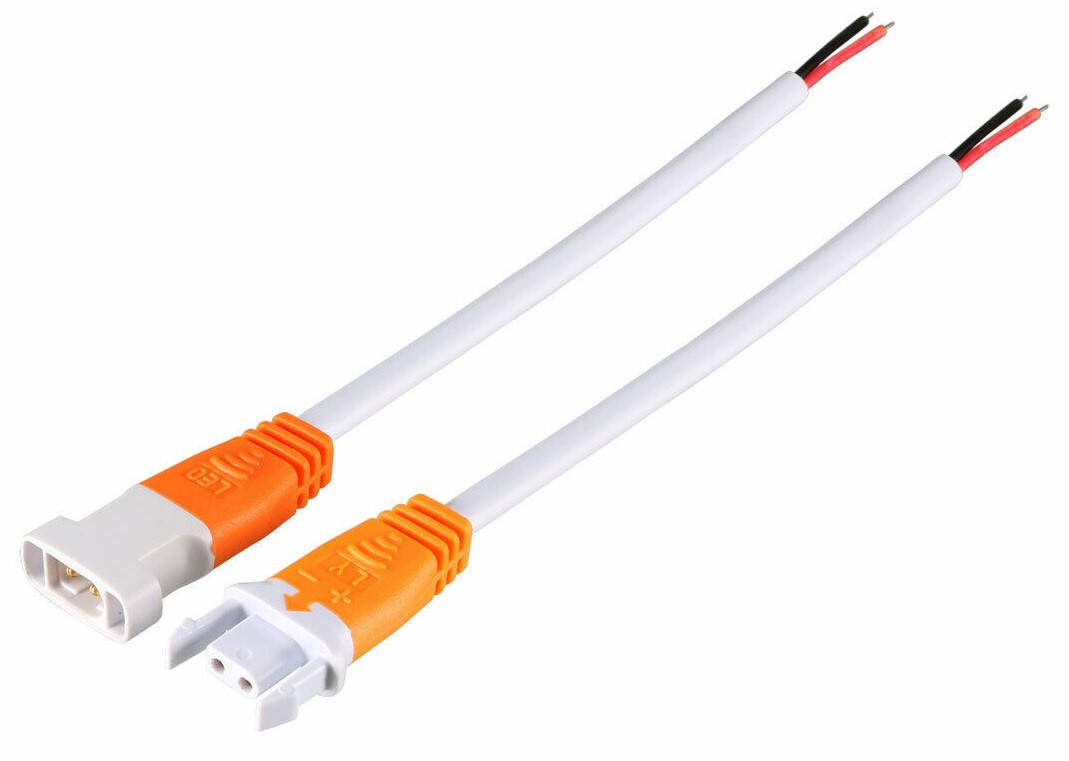 

Комплект. Коннектор JST Connector 2pin (2 jack) "папа-мама" оранжевый