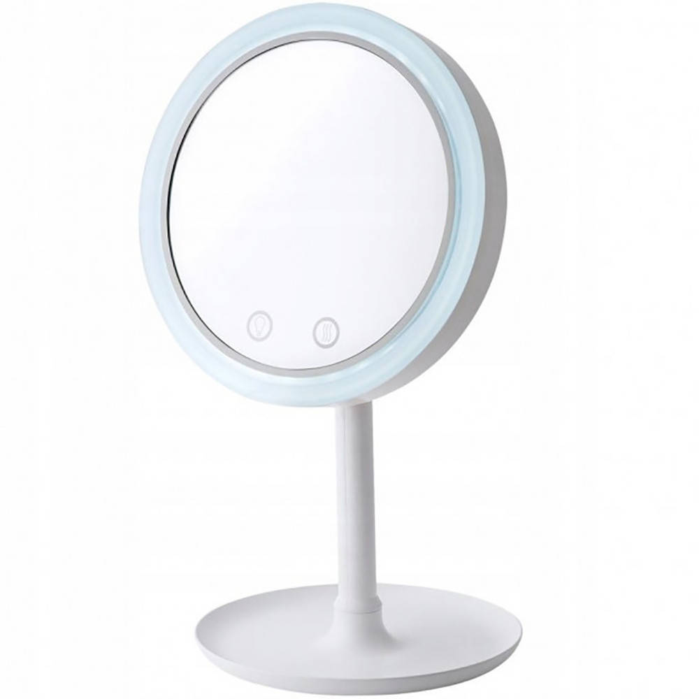 

Круглое зеркало с подсветкой и подставкой Beauty Breeze Mirror, Белый