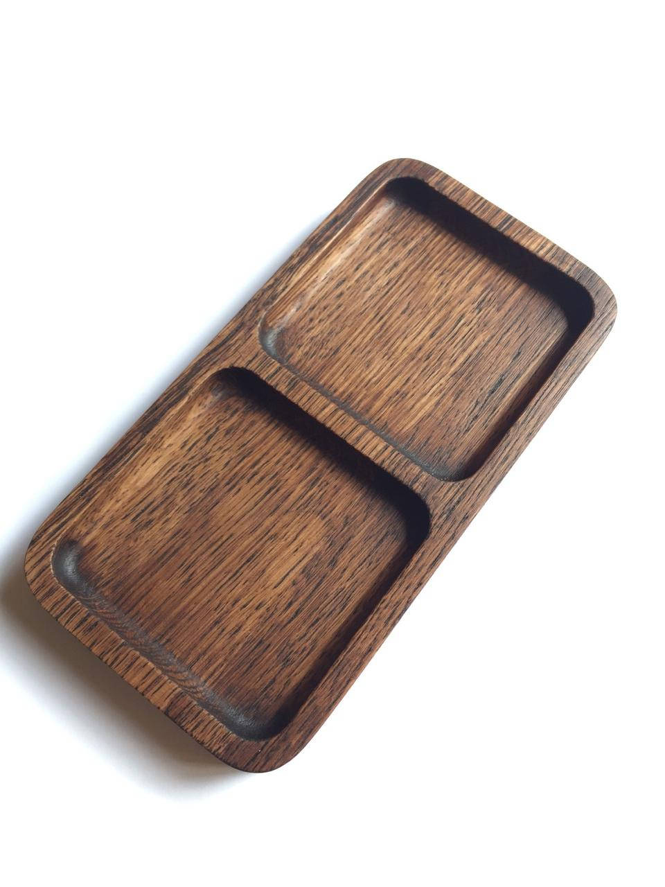 

Менажница, тарелка, для подачи, из дерева. 120, 120, 2