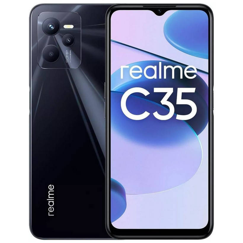 

Смартфон Realme C35 4/64GB Dual Sim Glowing Black EU_