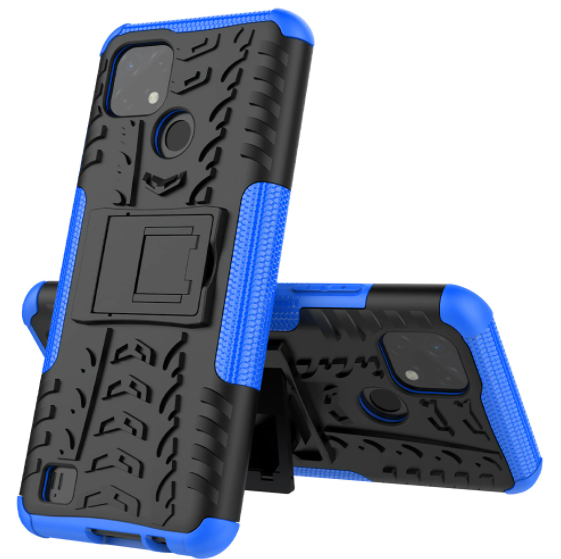 

PC + TPU чехол Armor для Realme C21 (на реалми с21) синий