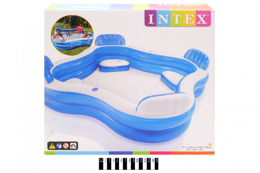 

Надувной семейный бассейн Intex 56475, интекс,