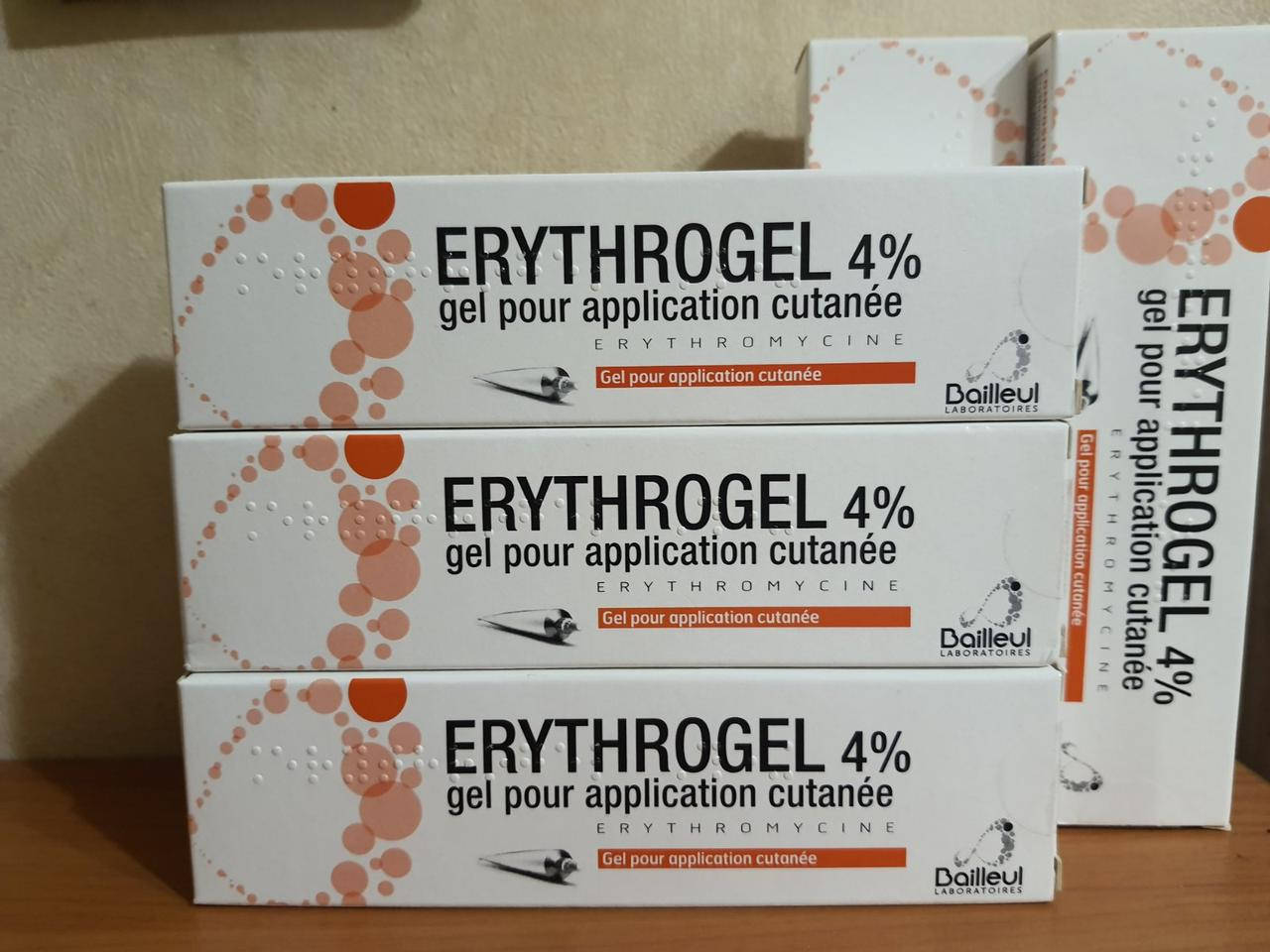 

Эритрогель 4% Erythrogel (Эритромицин) гель от акне, мазь с эритромицином 30г/15г