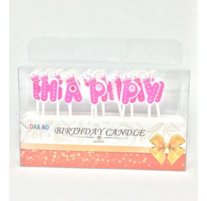 

Свечи Happy Birthday розовые 453186