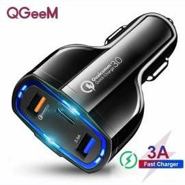 

QC 3.0 PD USB 35 Вт зарядное устройство для телефона в автомобиль