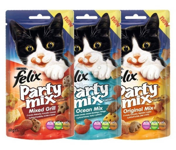 

Felix party mix Original Mix Лакомства для кошек 4 ВИДА