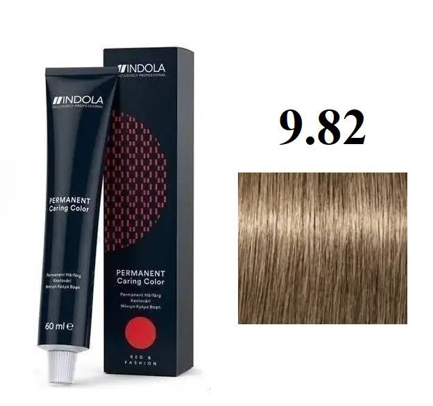 

Стойкая перманентная крем-краска Indola 9.82 Светлый блонд шоколадный жемчужный 60 мл