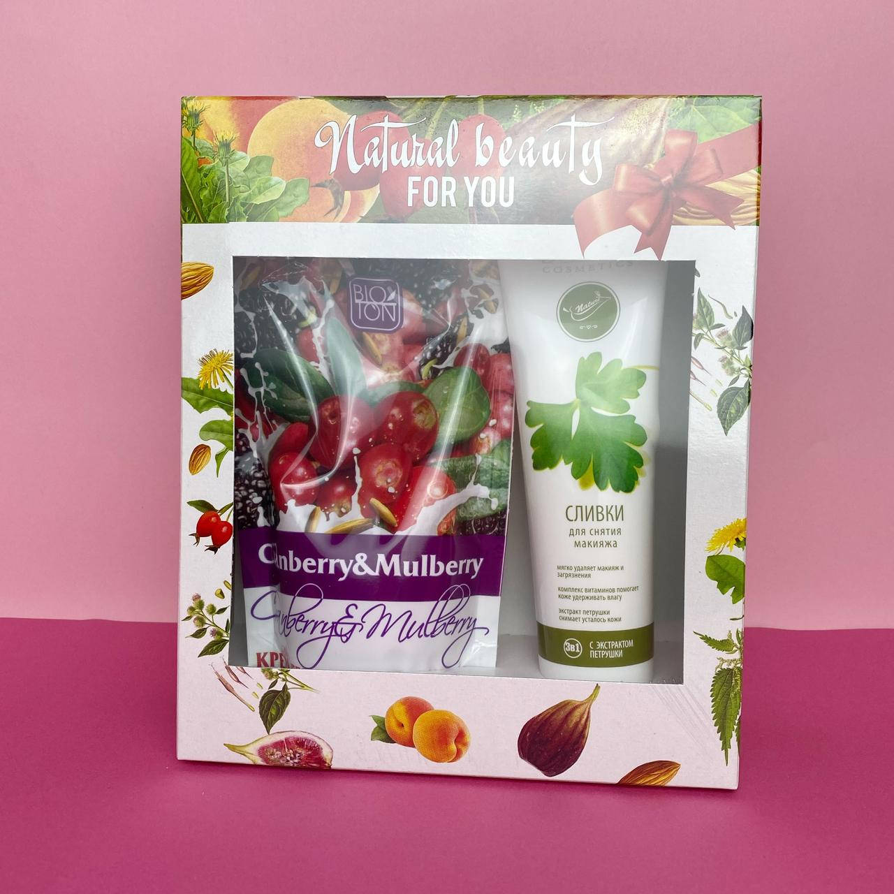 

Подарочный набор: гель для душа + сливки для снятия макияжа Bioton Cosmetics