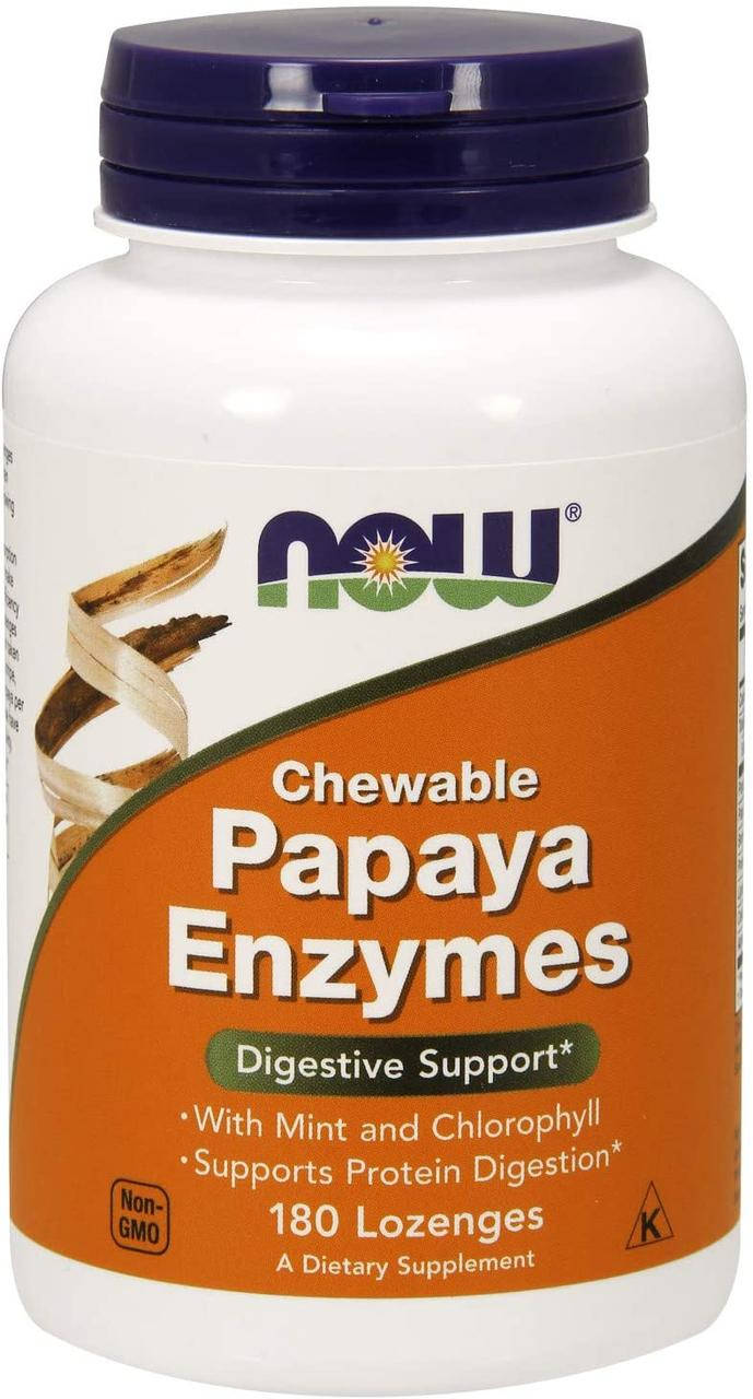 

Now Foods Papaya Enzymes 180 пастилок