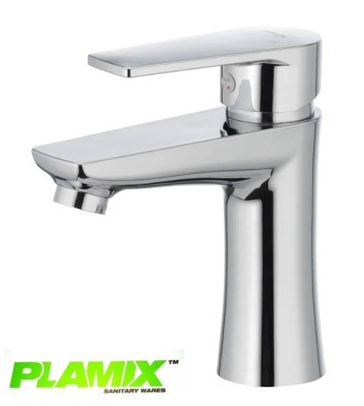 

Смеситель для умывальника Plamix Oscar 001 Chrome, Белый