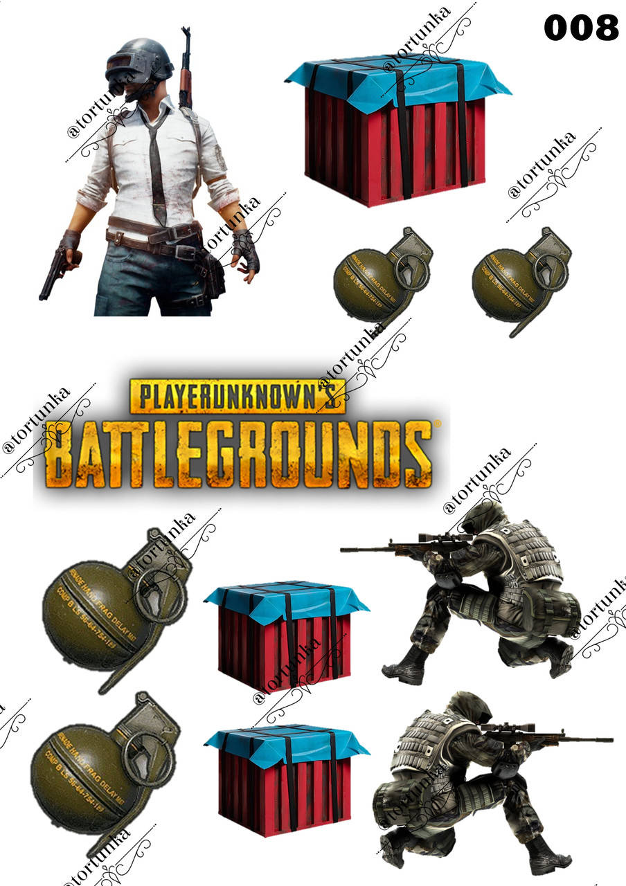 

Вафельна картинка з гри Battlegrounds №008