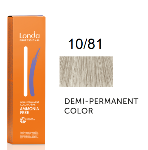 

Крем-краска Londa Professional без аммиака 10/81 Блонд перламутрово - пепельный 60 мл.