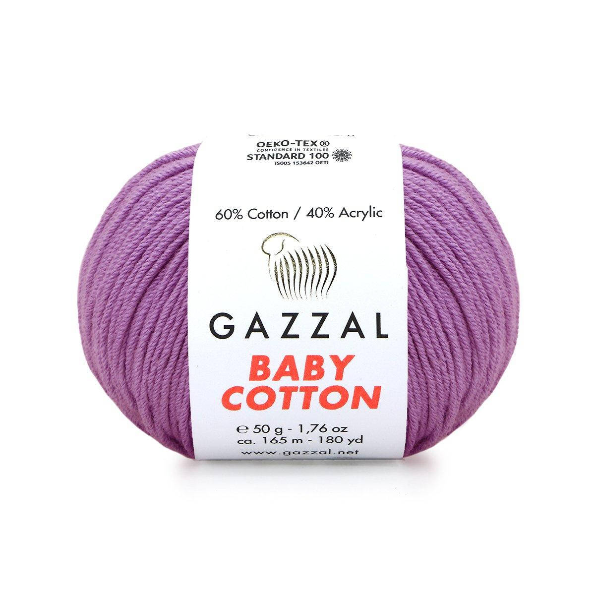 

Gazzal Baby Cotton № 3414 сиреневый