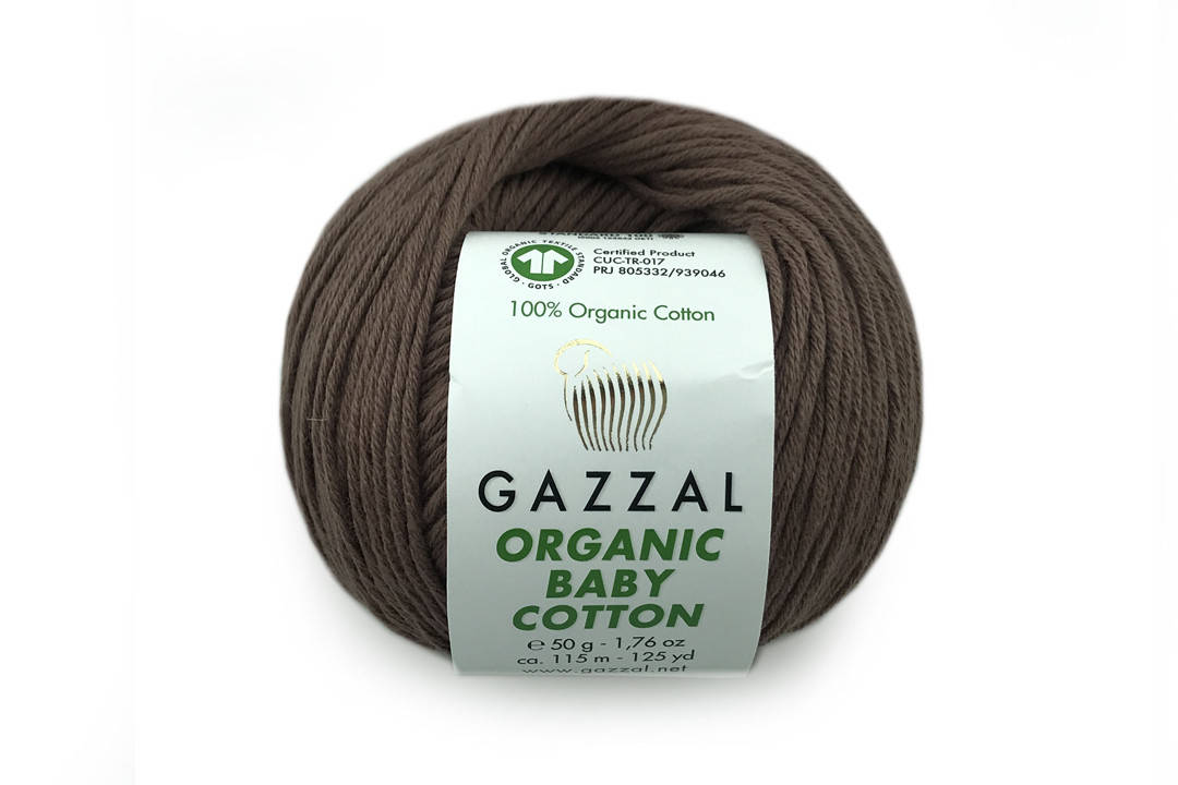 

Gazzal Organic Baby Cotton, Коричневый №433