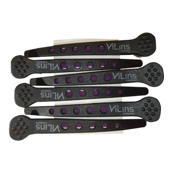 

Зажим для волос Vilins уточка с круглыми отверстиями, Черный