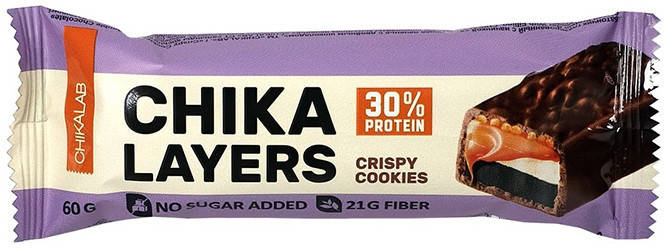

Протеиновый батончик CHIKALAB Chika Layers Crispy Cookies (60 грамм)