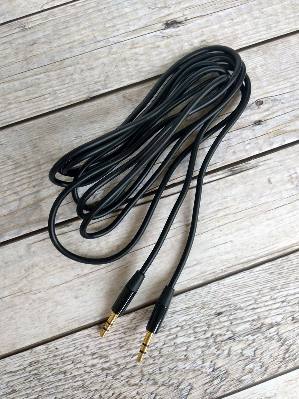 

Аудио кабель 3,5mm/3,5mm AUX 2m (круглый, тех. пакет) Black, Черный
