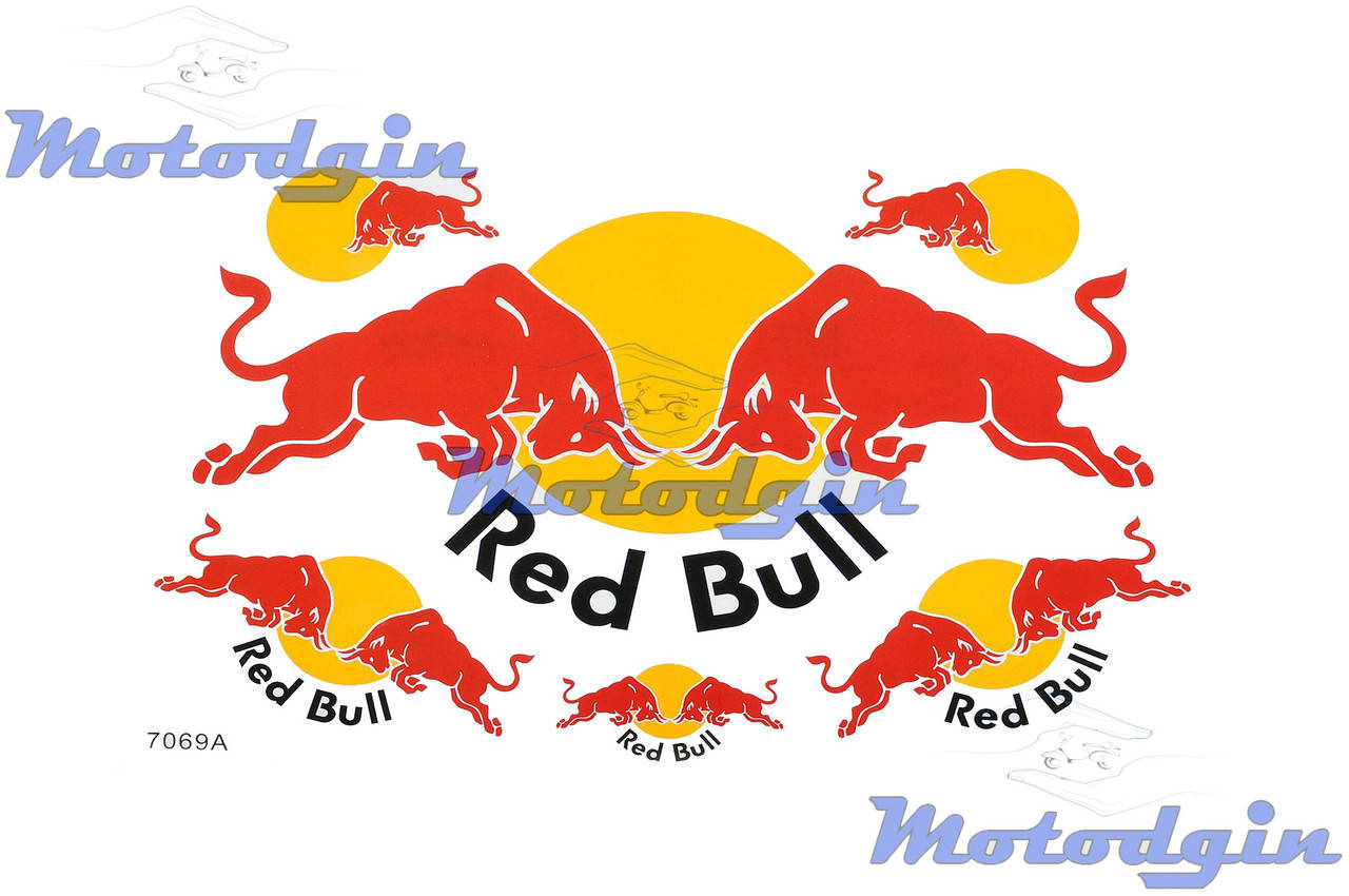 

Наклейки спонсор Red Bull #7069A