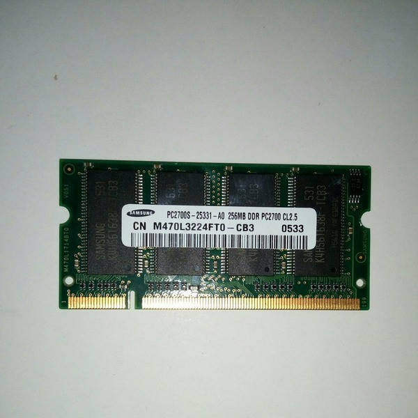 

SODIMM DDR1 256Mb PC2700 Samsung