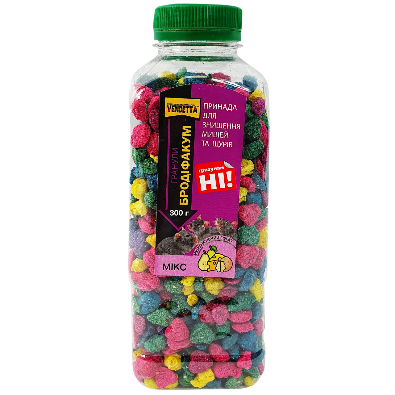

Вендетта. Бродифакум. Гранулы СТАНДАРТ ПЭТ бутылка 300 гр (МИКС) (24)
