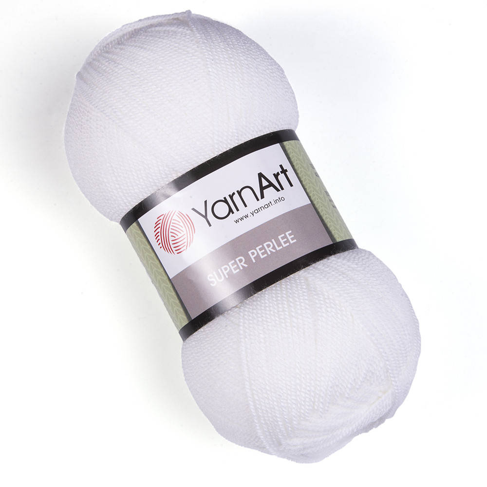 

YarnArt Super Perlee (ЯрнАрт Супер Перле) № 150 белый (Пряжа акриловая, нитки для вязания)