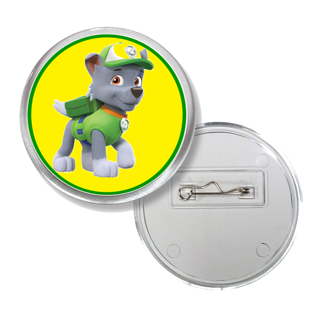 

Значок акриловый щенячий патруль на булавке 65 мм №1