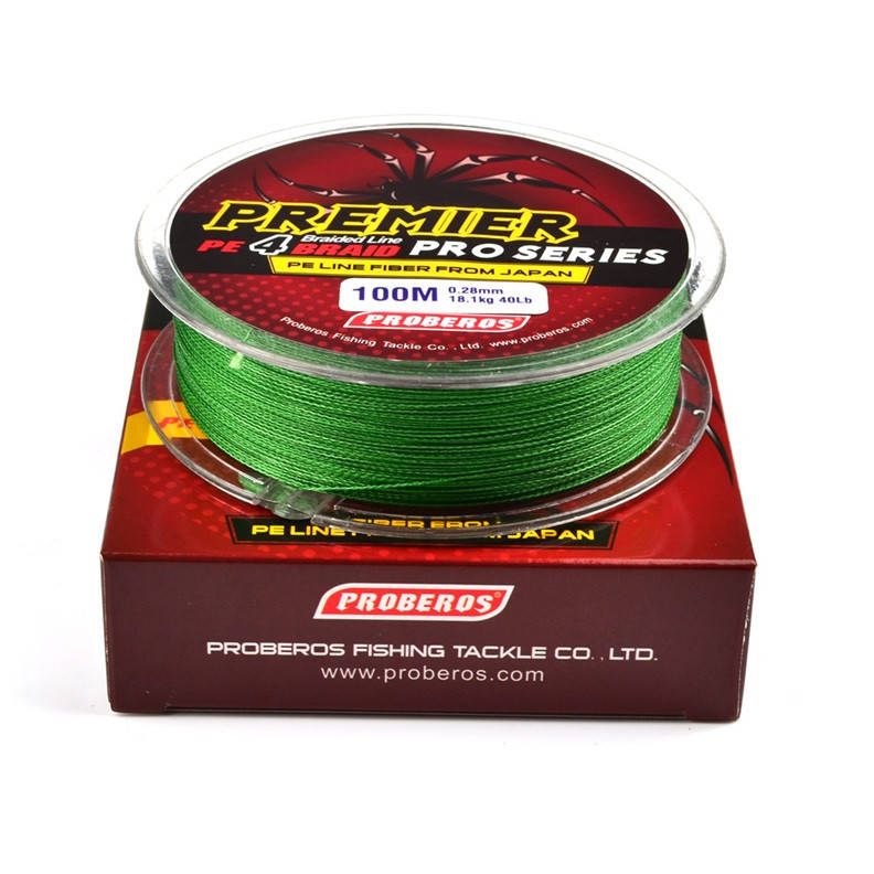 

Шнур Proberos Premier Pro Series PE 4, 100 метров, 6Lb 0,1мм