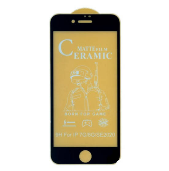 

Захисна плівка Ceramic Matte Apple iPhone 7 Full Glue black, Черный