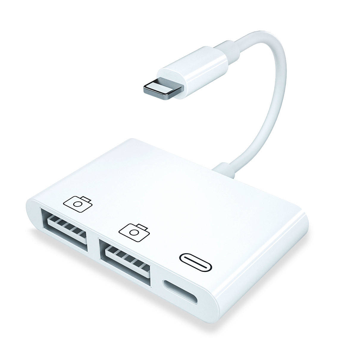 

Перехідник Аpple Lightning to OTG usb для iPhone, iPad (MK0W2), Белый